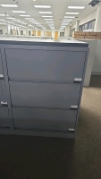 (6) Sections of 30"x18"x42" Drawers and Wooden Top - 3