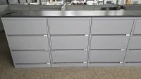 (6) Sections of 30"x18"x42" Drawers and Wooden Top - 5