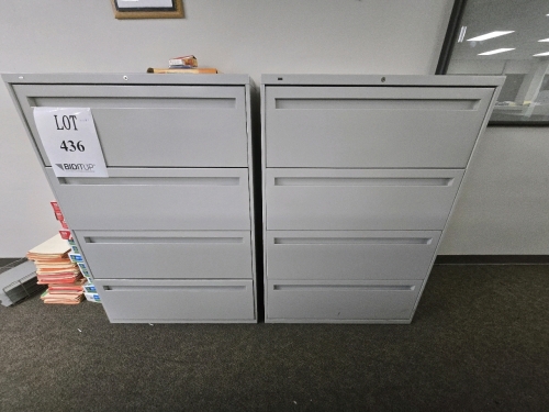 (2) Sections of Hon 36"x19"x53" Drawers