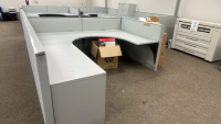 4- PERSON HAWORTH MODULAR WORK STATIONS - 2