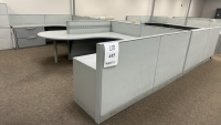 4- PERSON HAWORTH MODULAR WORK STATIONS - 3