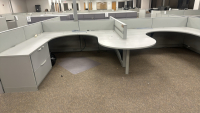 4- PERSON HAWORTH MODULAR WORK STATIONS - 2
