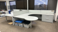 2- PERSON HAWORTH MODULAR WORK STATIONS - 2
