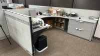 2 PERSON HAWORTH MODULAR WORK STATIONS - 2