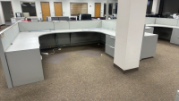 4- PERSON HAWORTH MODULAR WORK STATIONS - 2