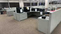 4- PERSON HAWORTH MODULAR WORK STATIONS - 3