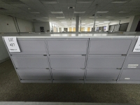 (6) Sections of 30"x18"x42" Drawers and Wooden Top