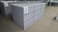 (6) Sections of 30"x18"x42" Drawers and Wooden Top - 2