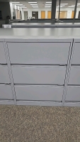 (6) Sections of 30"x18"x42" Drawers and Wooden Top - 3
