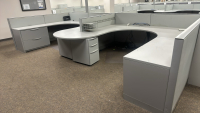 4- PERSON HAWORTH MODULAR WORK STATIONS - 2