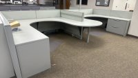 4- PERSON HAWORTH MODULAR WORK STATIONS - 3