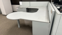1- PERSON HAWORTH MODULAR WORK STATIONS - 2