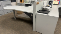 3- PERSON HAWORTH MODULAR WORK STATIONS - 4