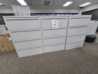 (3) Sections of Hon 36"x19"x53" Drawers