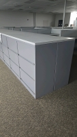(6) Sections of 30"x18"x42" Drawers and Wooden Top - 2