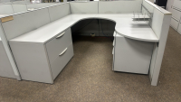 6- PERSON HAWORTH MODULAR WORK STATIONS - 3