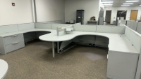 4- PERSON HAWORTH MODULAR WORK STATIONS - 2