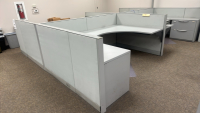 4- PERSON MODULAR WORK STATIONS - 2