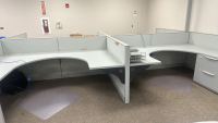 4- PERSON MODULAR WORK STATIONS - 3