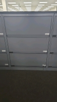 (6) Sections of 30"x18"x42" Drawers and Wooden Top - 2