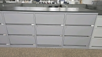(6) Sections of 30"x18"x42" Drawers and Wooden Top - 4