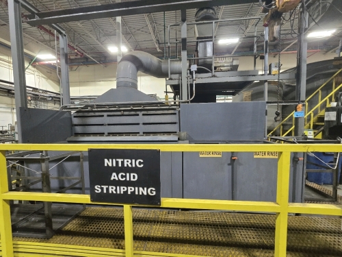 Nitric Acid Stripping/Rinse Tanks and Blower