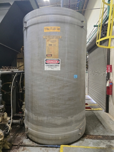 Belding #C-CFV-E-2081 2,081 Gallon Effluent Tank and Lightnin 1750 RPM Agitator