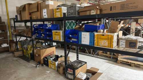 LOT ASS'D PLUGS, WHEELS, FLANGES, LIGHT BUBS, PLASTIC TUBING, (IN 3 SEC OF SHELVING) (LOCATION: PLANT 3, 29883 BECK RD, Wixom, MI 48393)