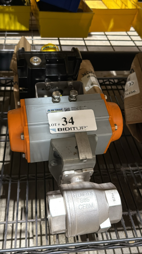 LOTG (2) Air Torque PT300U-S12-H Pneumatic Actuated Ball Valve 2", 6 bar Max (LOCATION: PLANT 5, 48668 ALPHA DR, WIXOM, MI 48393)