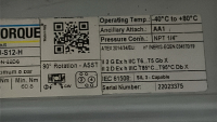 LOTG (2) Air Torque PT300U-S12-H Pneumatic Actuated Ball Valve 2", 6 bar Max (LOCATION: PLANT 5, 48668 ALPHA DR, WIXOM, MI 48393) - 7