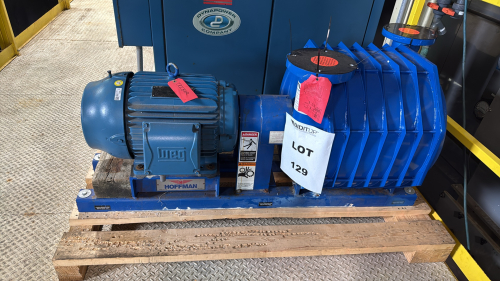 RECONDITION HOFFMAN INDUSTRIAL T2B06-ADGO BLOWER WITH WEG 30 HP MOTOR Item type: Industrial BlowerMake: HoffmanModel: T2B06-ADGOSerial Number: P026040Phase: 3RPM: 3545Voltage: 230/460 V(LOCATION: PLANT 5, 48668 Alpha Dr, Wixom, MI 48393)
