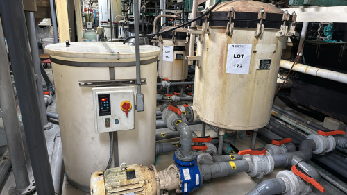 ANODE PRODUCTS CO, INC SLIM-LINE FILTRATION UNIT WITH CONTROL,, PUMP, AND TANK ON SKID, (LOCATION: PLANT 5, 48668 Alpha Dr, Wixom, MI 48393)