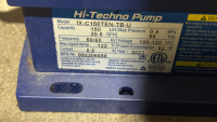 LOT (2) IWAKI Hi-Techno PUMPS, 150 L/H, 0.4 MPa, 100-120 VAC, (1) IX-C150TEN-TB-U, AND (1) IX-C150TEN-TB2-U, (LOCATION: PLANT 5, 48668 ALPHA DR, WIXOM, MI 48393) - 3