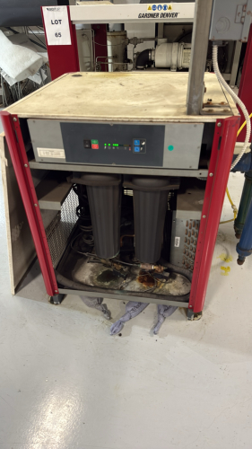 GARDNER DENVER COMPRESSED AIR DRYER, MODEL: RNC250A7C2N1F Item type: Compressed Air DryerMake: Gardner DenverModel: RNC250A7C2N1FSerial Number: 1000003067683Capacity: 250 SCFMMax Operating Pressure: 232 PSI (16 BAR)Power Supply Requirements: 460V / 3-Phas