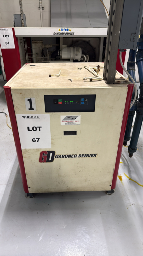 GARDNER DENVER COMPRESSED AIR DRYER, MODEL: RNC250A7C2N1F Item type: Compressed Air DryerMake: Gardner DenverModel: RNC250A7C2N1FSerial Number: 1000003067683Capacity: 250 SCFMMax Operating Pressure: 232 PSI (16 BAR)Power Supply Requirements: 460V / 3-Phas