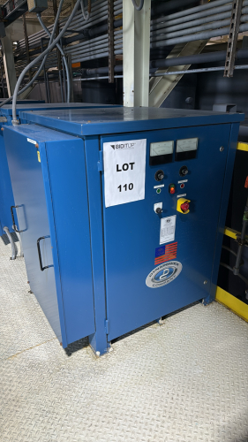 DYNAPOWER INDUSTRIAL RECTIFIER WITH POWER BOX Make: DynapowerSerial Number: 503320-002-002Input Voltage: 480 VoltsOutput Voltage: 8 VoltsInput Current (Amps): 48 AmpsOutput Current (Amps): 3000 AmpsINPUT Frequency (Hz): 60 HzINPUT Phase: 3Power Input (KVA