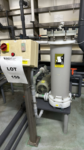 SERFILCO Carbon Purification Chambers WITH CONTROL AND PUMP (LOCATION: PLANT 5, 48668 Alpha Dr, Wixom, MI 48393)