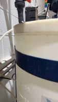NEPTUNE PLASTIC WATER TANK ON STAND, WITH LEESON MIXER, MODEL: C4C17FB21E, (LOCATION: PLANT 5, 48668 Alpha Dr, Wixom, MI 48393) - 3