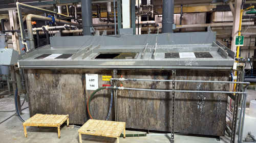 ERU FILL TEST STATION, 140"LONG x 42"W x 66"H WITH ARO DOUBLE DIAPHRAGM PUMP (LOCATION: PLANT 5, 48668 Alpha Dr, Wixom, MI 48393)