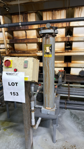 SERFILCO Carbon Purification Chambers WITH CONTROL AND PUMP (LOCATION: PLANT 5, 48668 Alpha Dr, Wixom, MI 48393)