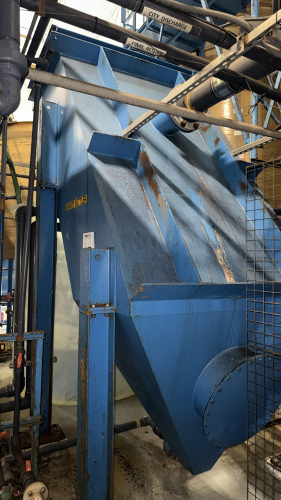 WASTEWATER TREATMENT CLARIFIER WITH FILTER FEED TANK AND ARO DOUBLE DIAPHRAGM PUMP, APPROX. 12'FT H x 5'FT W (LOCATION: PLANT 5, 48668 Alpha Dr, Wixom, MI 48393)
