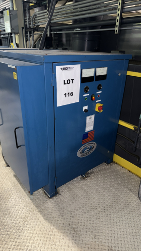 DYNAPOWER INDUSTRIAL RECTIFIER WITH POWER BOX Make: DynapowerSerial Number: 503320-001-003Input Voltage: 480 VoltsOutput Voltage: 12 VoltsInput Current (Amps): 62 AmpsOutput Current (Amps): 3000 AmpsINPUT Frequency (Hz): 60 HzINPUT Phase: 3Power Input (KV