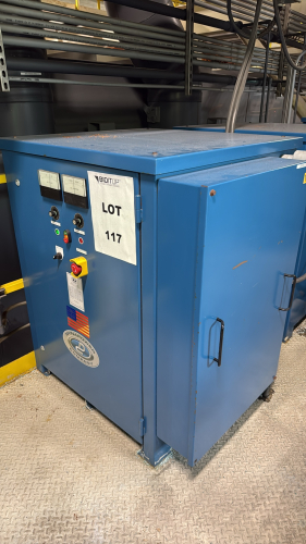 DYNAPOWER INDUSTRIAL RECTIFIER WITH POWER BOX Make: DynapowerSerial Number: 503320-006-002Input Voltage: 480 VoltsOutput Voltage: 12 VoltsInput Current (Amps): 62 AmpsOutput Current (Amps): 3000 AmpsINPUT Frequency (Hz): 60 HzINPUT Phase: 3Power Input (KV