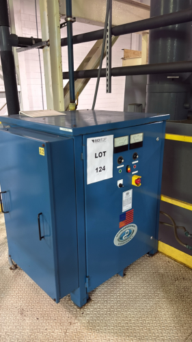 DYNAPOWER INDUSTRIAL RECTIFIER WITH POWER BOX Make: DynapowerSerial Number: 503320-001-006Input Voltage: 480 VoltsOutput Voltage: 12 VoltsInput Current (Amps): 62 AmpsOutput Current (Amps): 3000 AmpsINPUT Frequency (Hz): 60 HzINPUT Phase: 3Power Input (KV