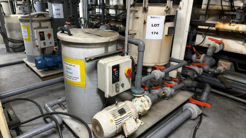 ANODE PRODUCTS CO, INC SLIM-LINE FILTRATION UNIT WITH CONTROL,, PUMP, AND TANK ON SKID, (LOCATION: PLANT 5, 48668 Alpha Dr, Wixom, MI 48393)