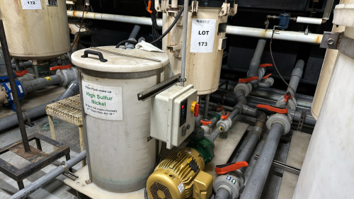 ANODE PRODUCTS CO, INC SLIM-LINE FILTRATION UNIT WITH CONTROL,, PUMP, AND TANK ON SKID, (LOCATION: PLANT 5, 48668 Alpha Dr, Wixom, MI 48393)