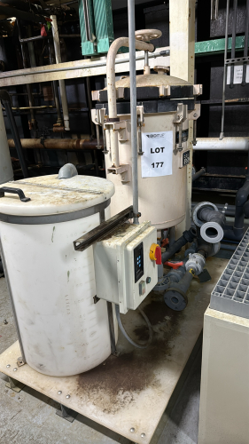 ANODE PRODUCTS CO, INC SLIM-LINE FILTRATION UNIT WITH CONTROL AND TANK ON SKID, (LOCATION: PLANT 5, 48668 Alpha Dr, Wixom, MI 48393)