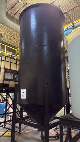 CORRO-TECH C-T INDUSTRIAL METAL TANK WITH SPX MIXER AND POWER BOX APPROX. 15FT HEIGHT, 5'FT ROUND, (LOCATION: PLANT 5, 48668 Alpha Dr, Wixom, MI 48393)