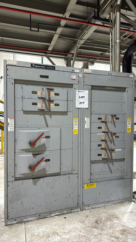 LOT (2) GE Spectra Series Electrical Switchboard, 1200 Amps, 480Y/277V, 3 Phase (LOCATION: PLANT 3, 29883 BECK RD, Wixom, MI 48393)