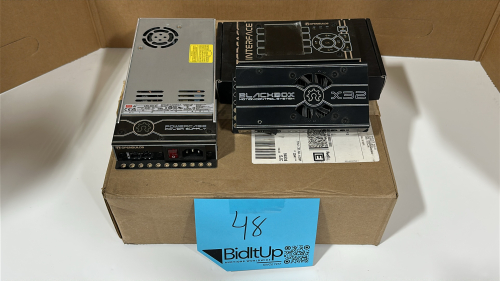 LOT OF (3) OPENBUILDS MACHINERY PARTS, TO INCLUDE:OPENBUILDS POWERCASE POWER SUPPLY, MODEL: LRS-350-24 / OPENBUILDS CNC TOUCH CONTROL SYSTEM, MODEL: CP-3100 / OPENBUILDS BLACK BOX MOTION CONTROL SYSTEM X32, MODEL: CP-0005 & MW MODEL: RT-125D